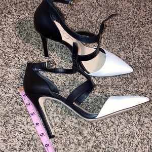 Two tone high heels
